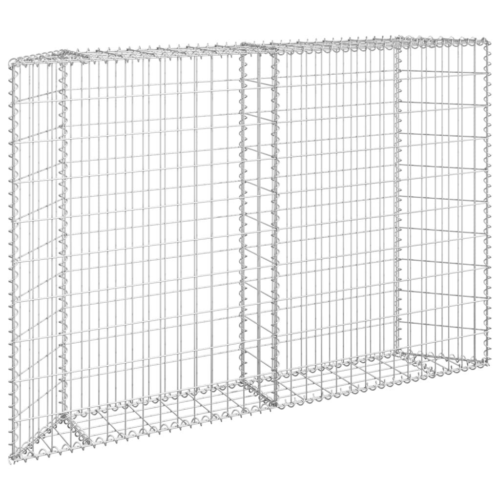 Trapezium Gabion Raised Bed Galvanized Steel 59.1"x7.9"x39.4" at Set Shop and Smile