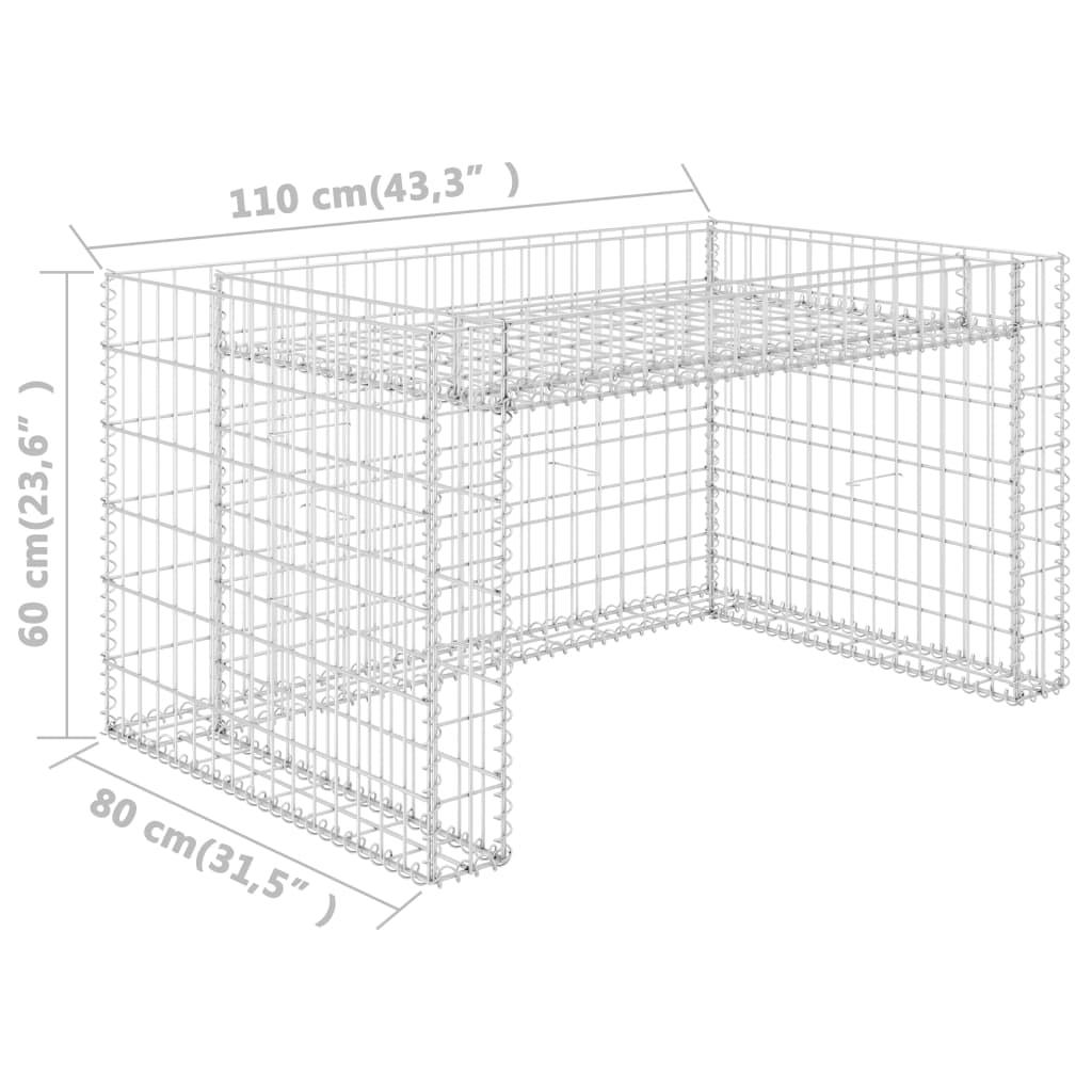 Lawn Mower Garage with Raised Bed 43.3"x31.5"x23.6" Steel Wire at Set Shop and Smile