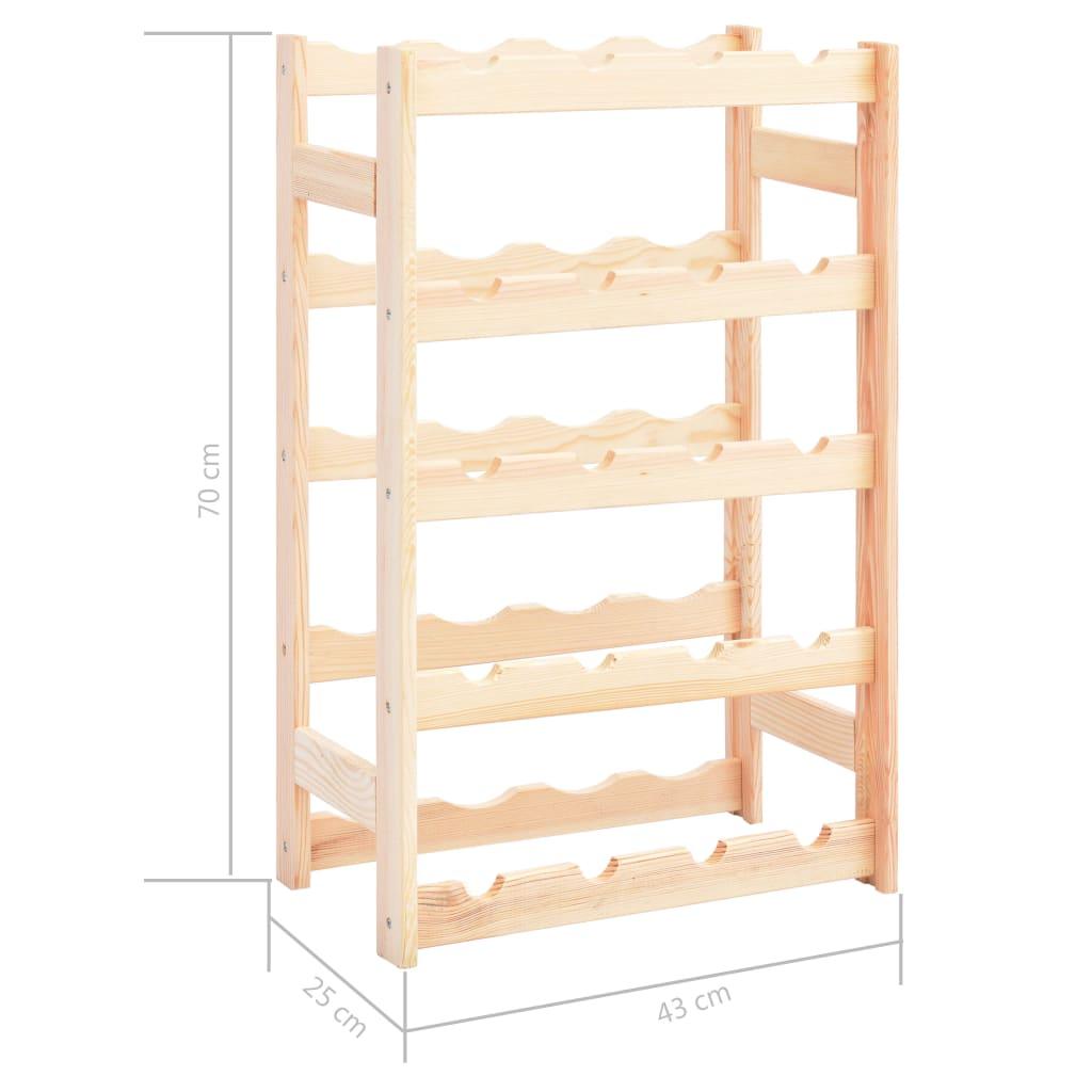 Wine Rack for 20 Bottles Pinewood at Set Shop and Smile