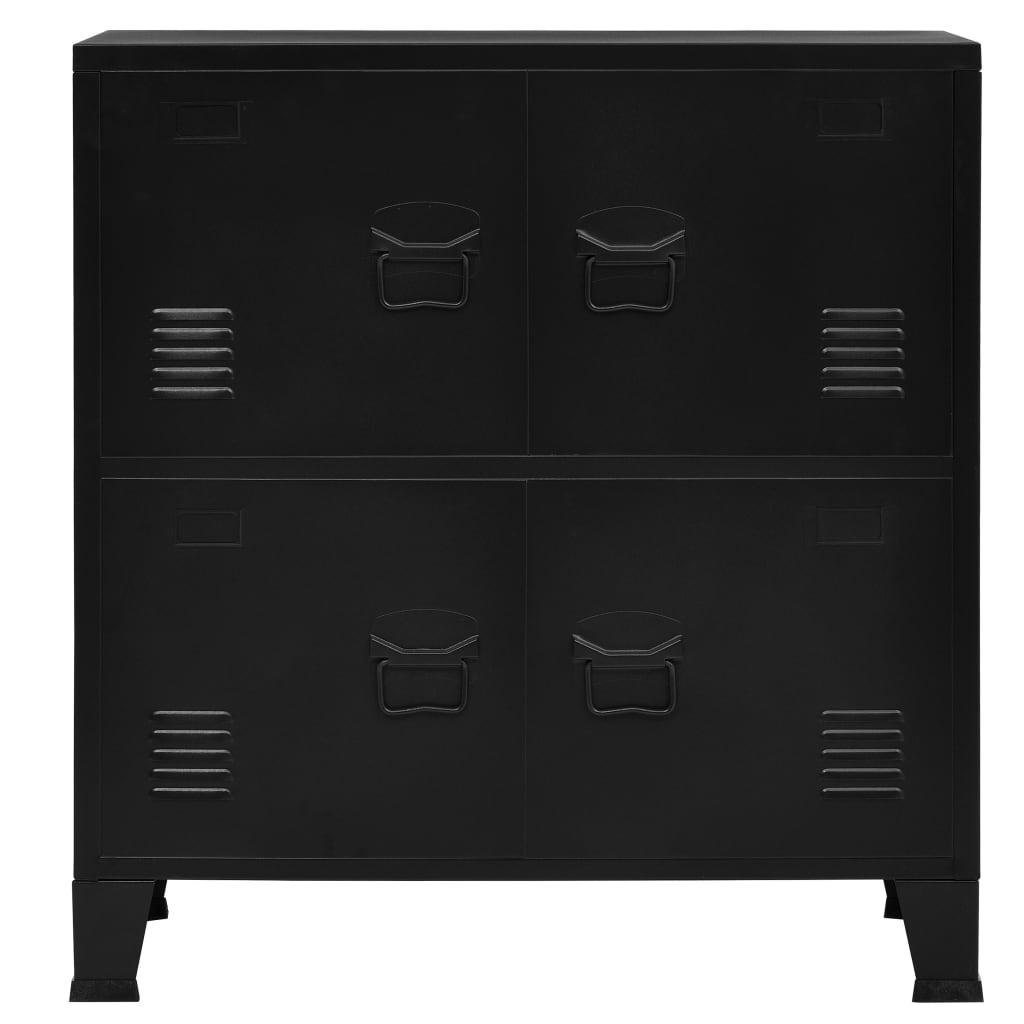 Industrial Storage Chest Black 29.5"x15.7"x31.5" Steel at Set Shop and Smile