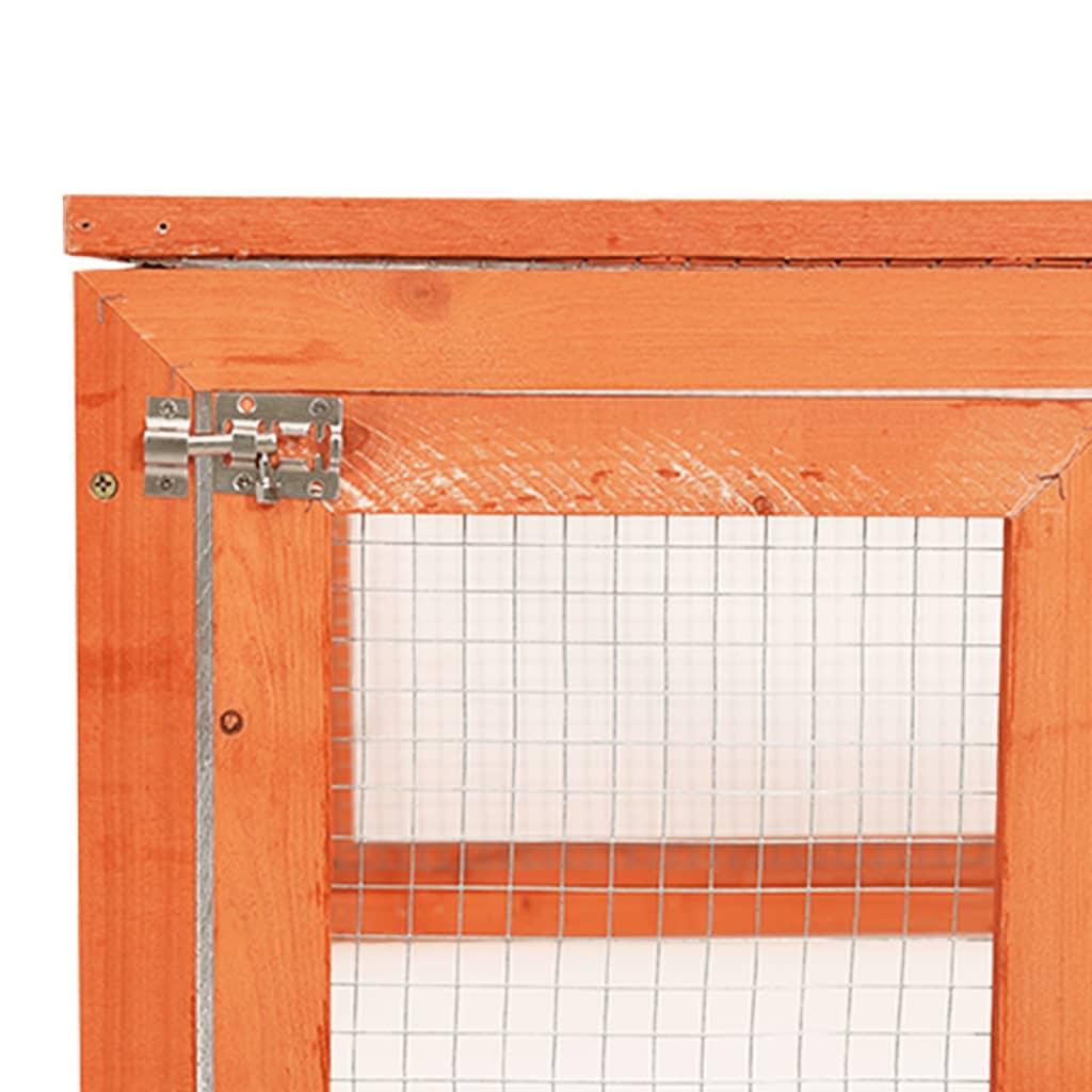Rabbit Hutch 72"x35.4"x18.1" Solid Firwood at Set Shop and Smile