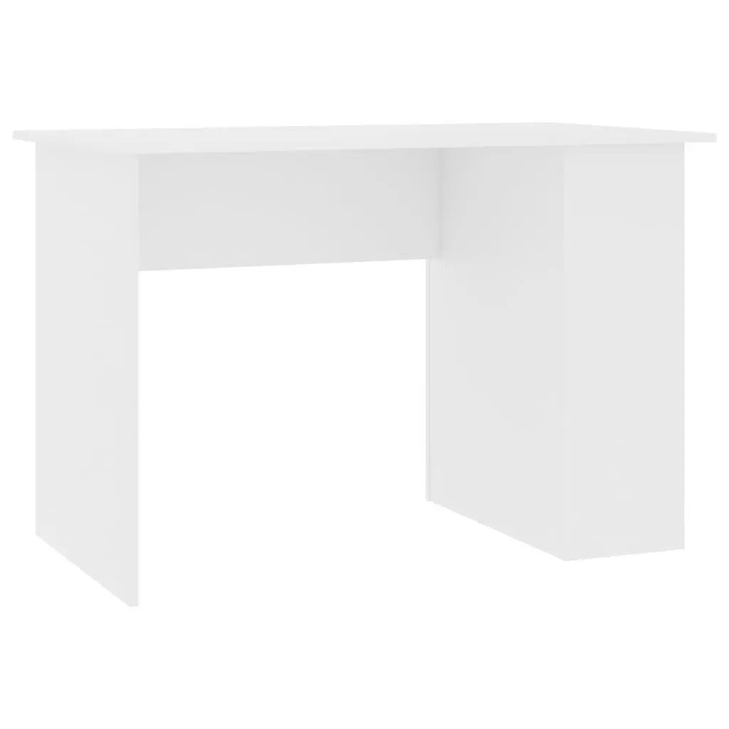 Desk White 43.3"x23.6"x28.7" Engineered Wood at Set Shop and Smile