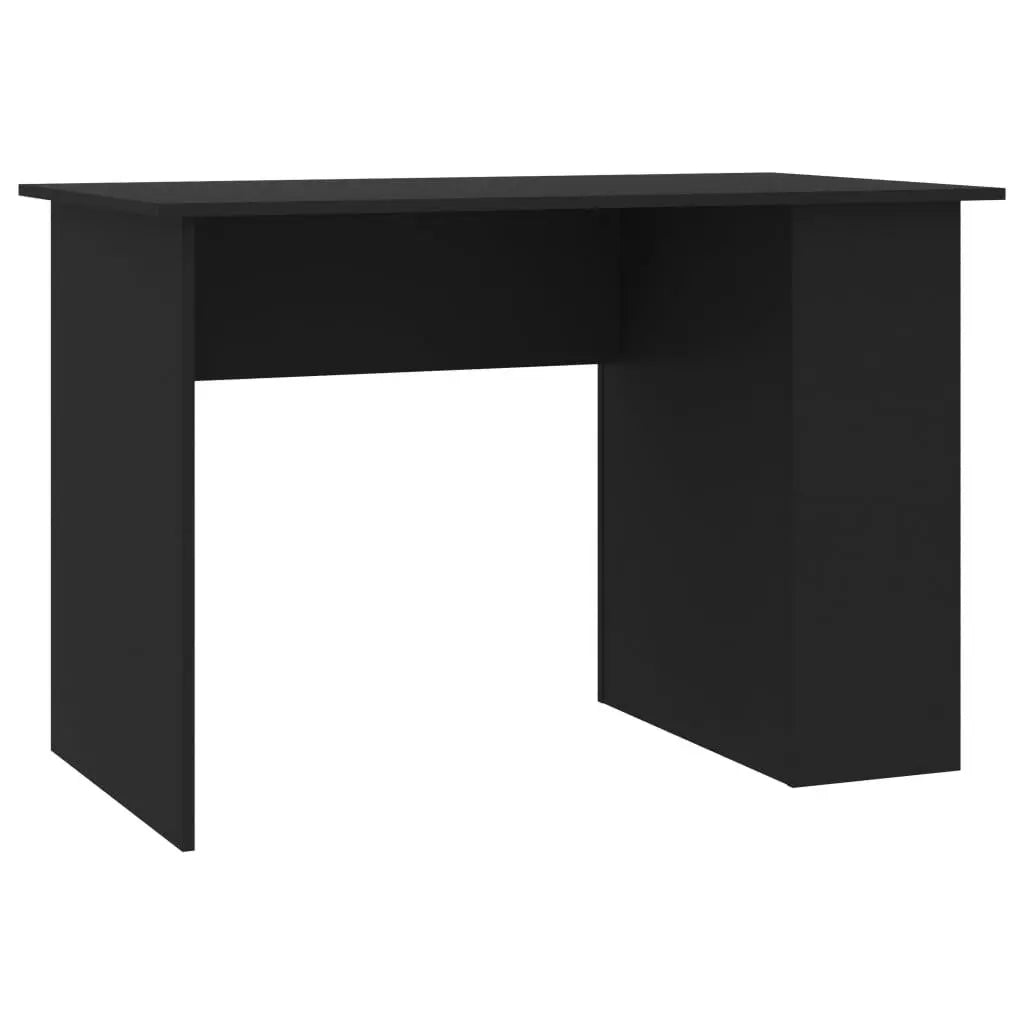 Desk Black 43.3"x23.6"x28.7" Engineered Wood at Set Shop and Smile
