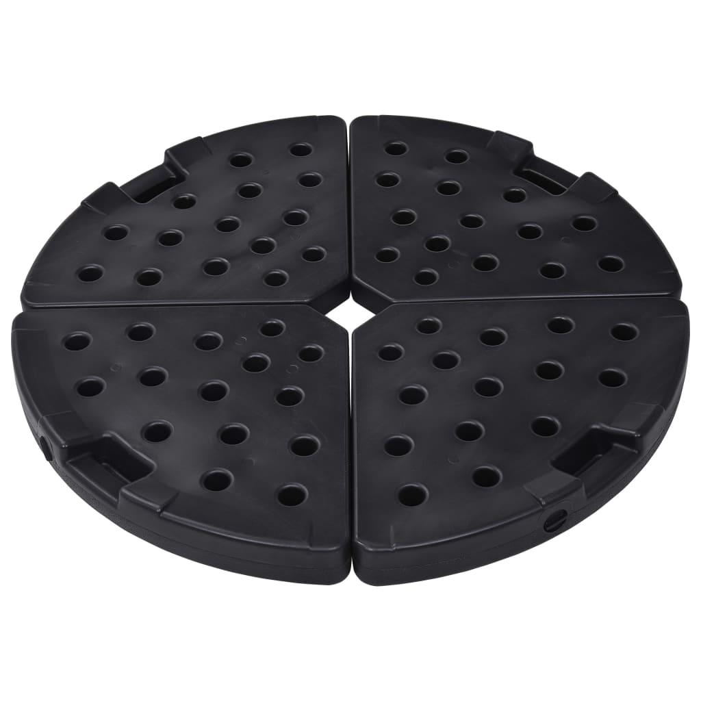 Umbrella Base Fan-shaped 4 pcs Black at Set Shop and Smile