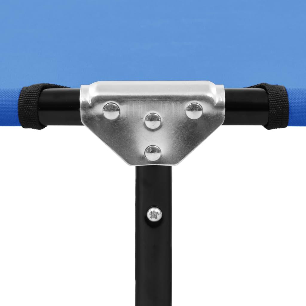 Folding Sun Lounger Blue Steel at Set Shop and Smile