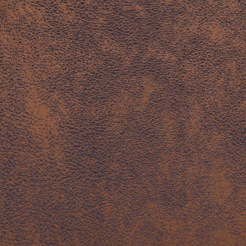 Cube Armchair Brown Faux Suede Leather at Set Shop and Smile