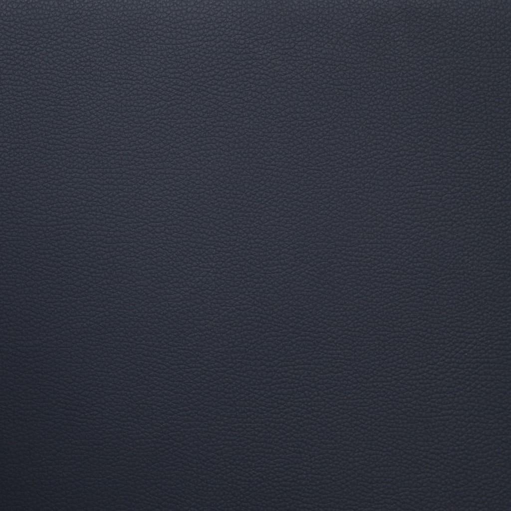 3-Seater Sofa with Cushions Black Faux Leather at Set Shop and Smile