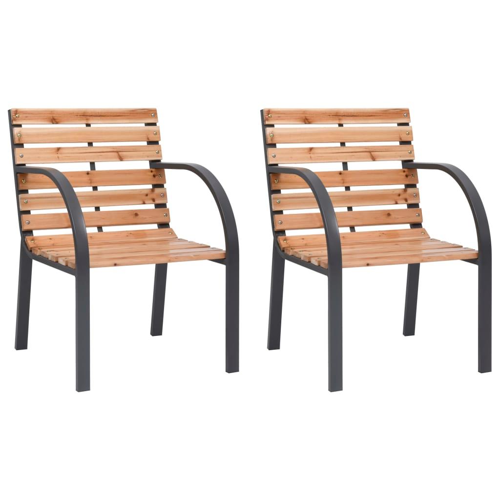 Patio Chairs 2 pcs Wood at Set Shop and Smile