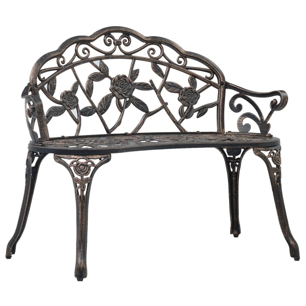 Bistro Bench 39.4" Bronze Cast Aluminum at Set Shop and Smile