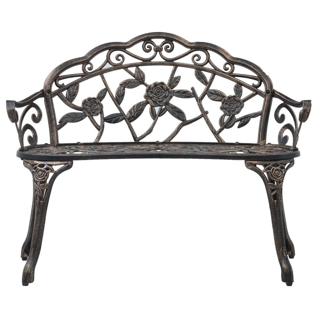 Bistro Bench 39.4" Bronze Cast Aluminum at Set Shop and Smile
