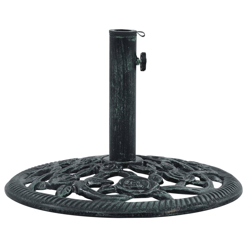 Umbrella Base Green 19.8 lbs 15.7" Cast Iron at Set Shop and Smile