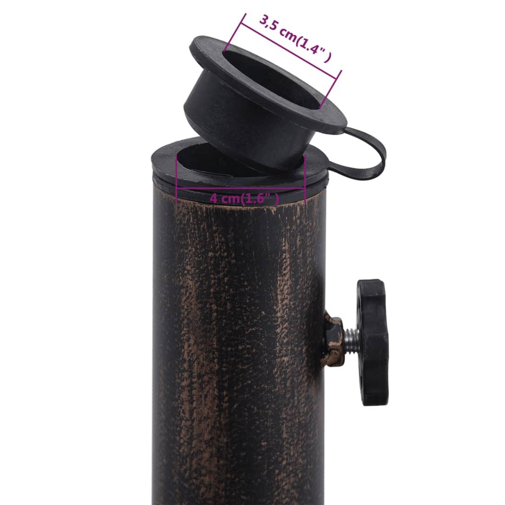 Umbrella Base Bronze 19.8 lb 15.7" Cast Iron at Set Shop and Smile