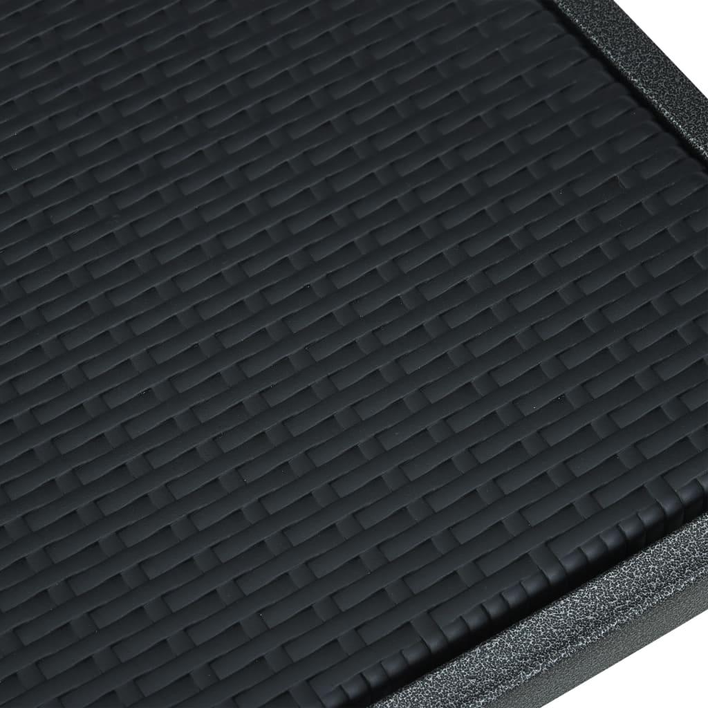 Patio Chairs 4 pcs Black Plastic Rattan Look at Set Shop and Smile