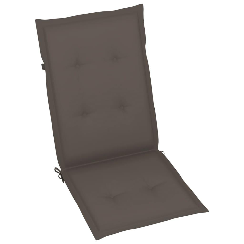 Garden Chair Cushions 2 pcs Taupe 47.2"x19.7"x1.2" at Set Shop and Smile