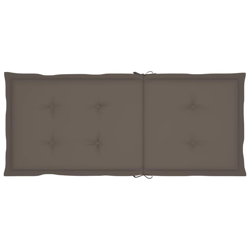 Garden Chair Cushions 2 pcs Taupe 47.2"x19.7"x1.2" at Set Shop and Smile