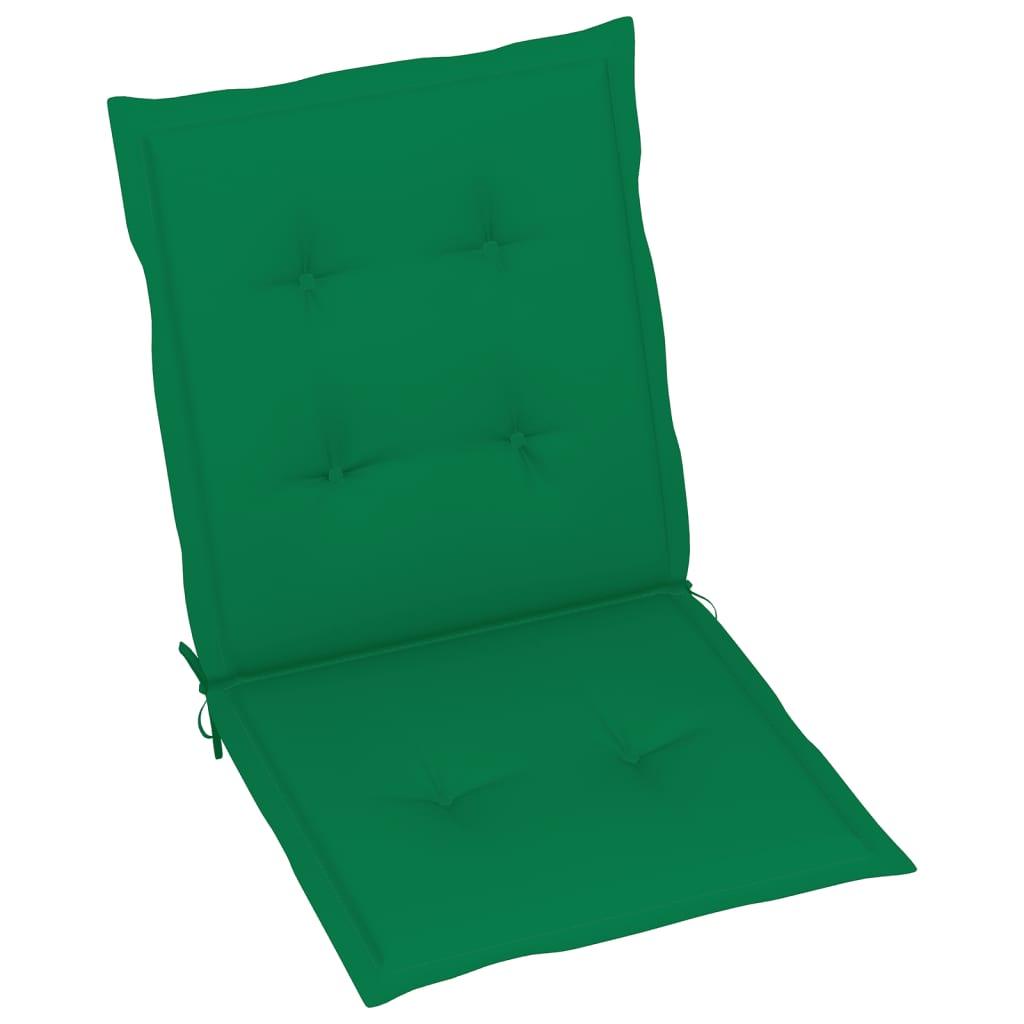 Garden Chair Cushions 2 pcs Green 39.4"x19.7"x1.2" at Set Shop and Smile