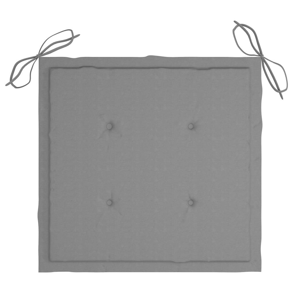 Garden Chair Cushions 4 pcs Gray 15.7"x15.7"x1.2" at Set Shop and Smile