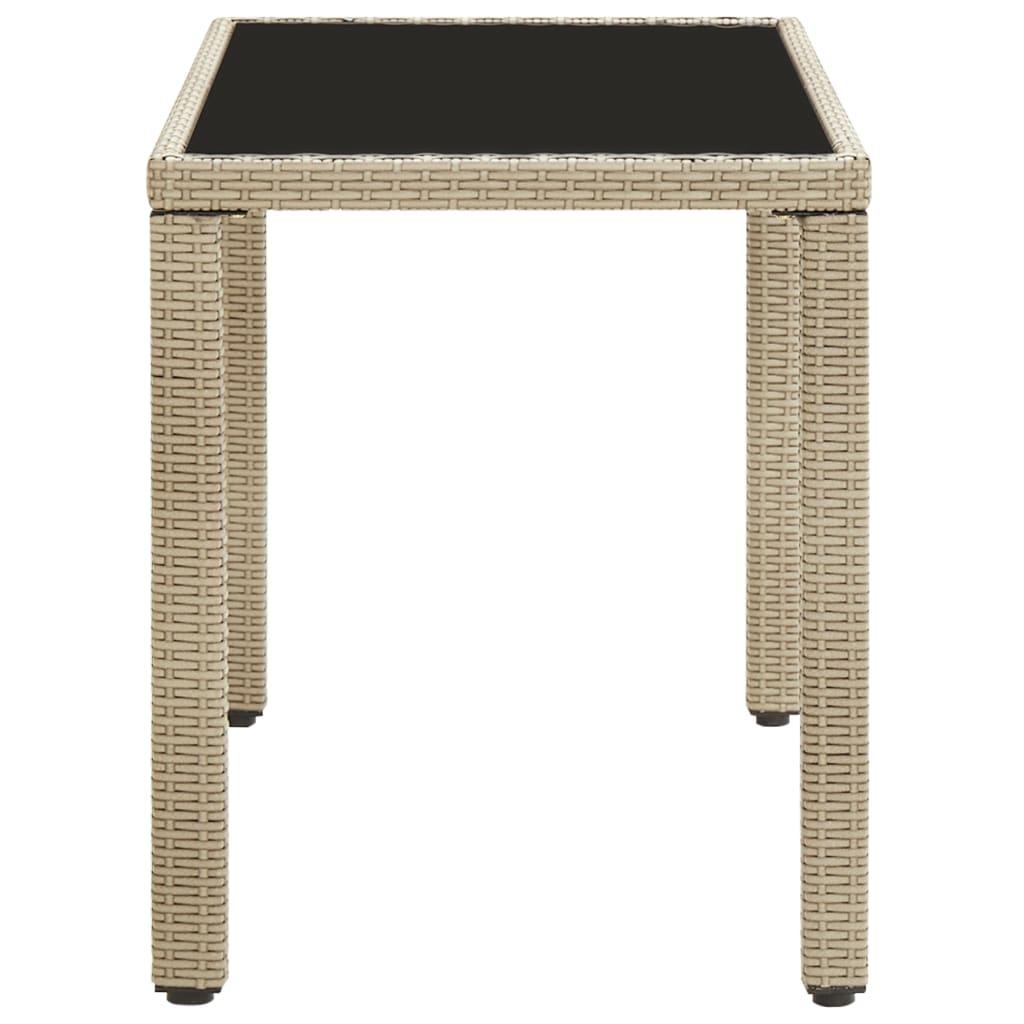 Patio Table Gray 48.4"x23.6"x29.1" Poly Rattan at Set Shop and Smile