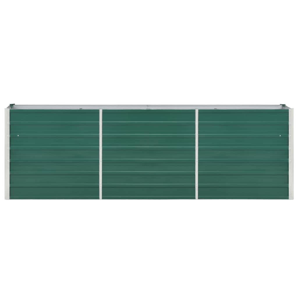 Garden Raised Bed Galvanized Steel 94.5"x15.7"x30.3" Green at Set Shop and Smile