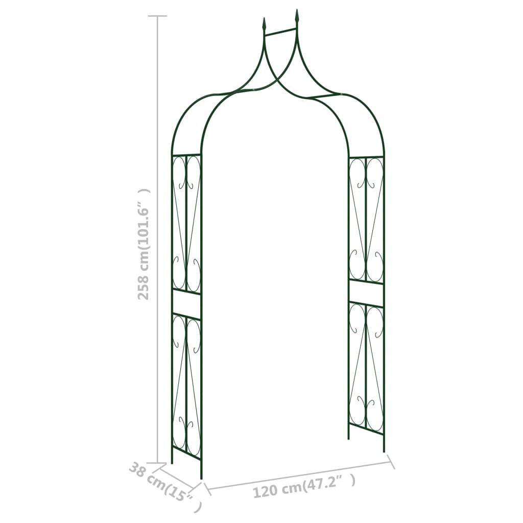 Garden Arch Dark Green 47.2"x15"x101.6" Iron at Set Shop and Smile