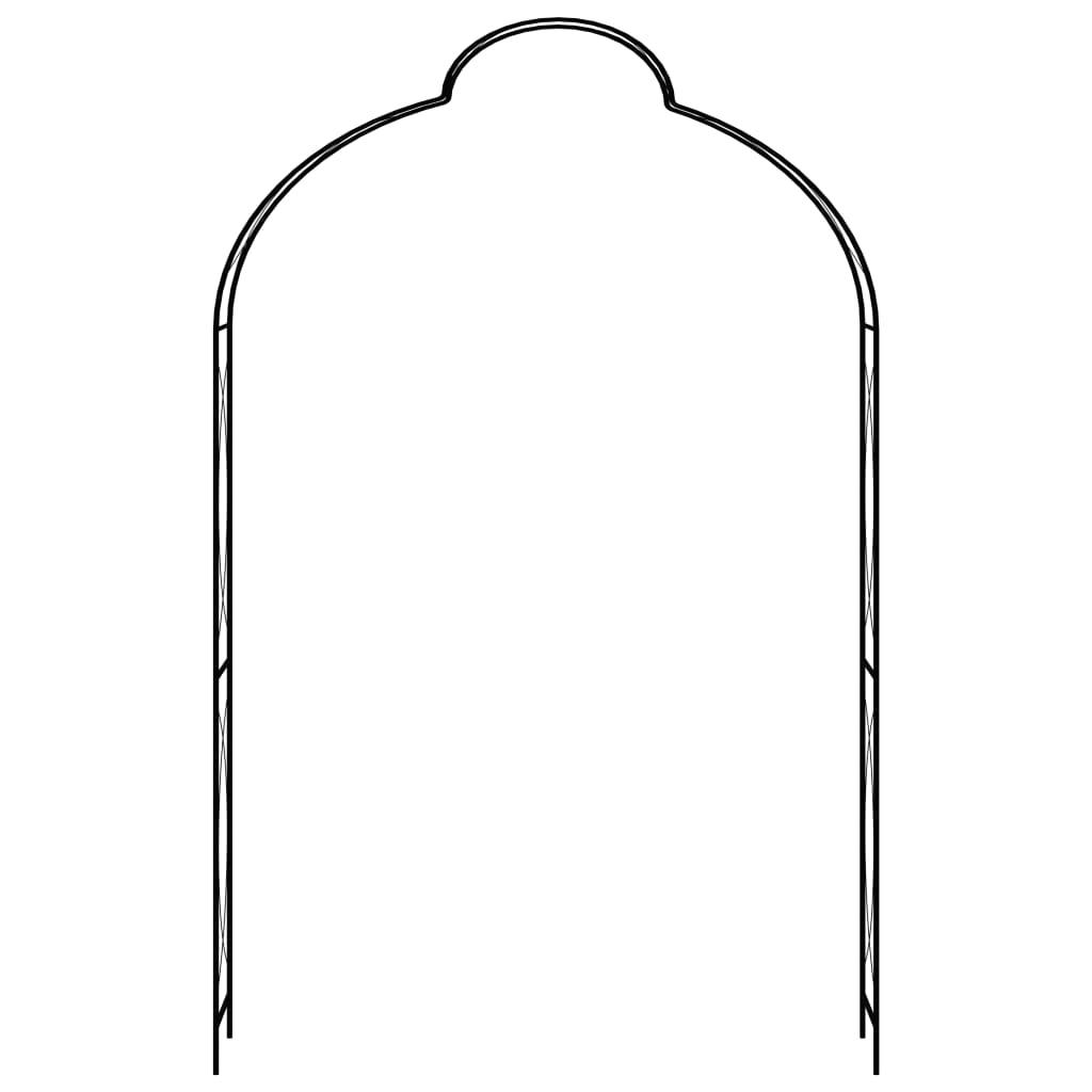 Garden Arch Black 59.1"x13.4"x94.5" Iron at Set Shop and Smile