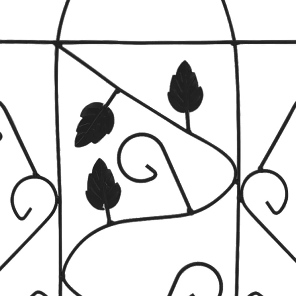 Plant Climbing Racks 3 pcs Black 15.7"x39.4" Iron at Set Shop and Smile
