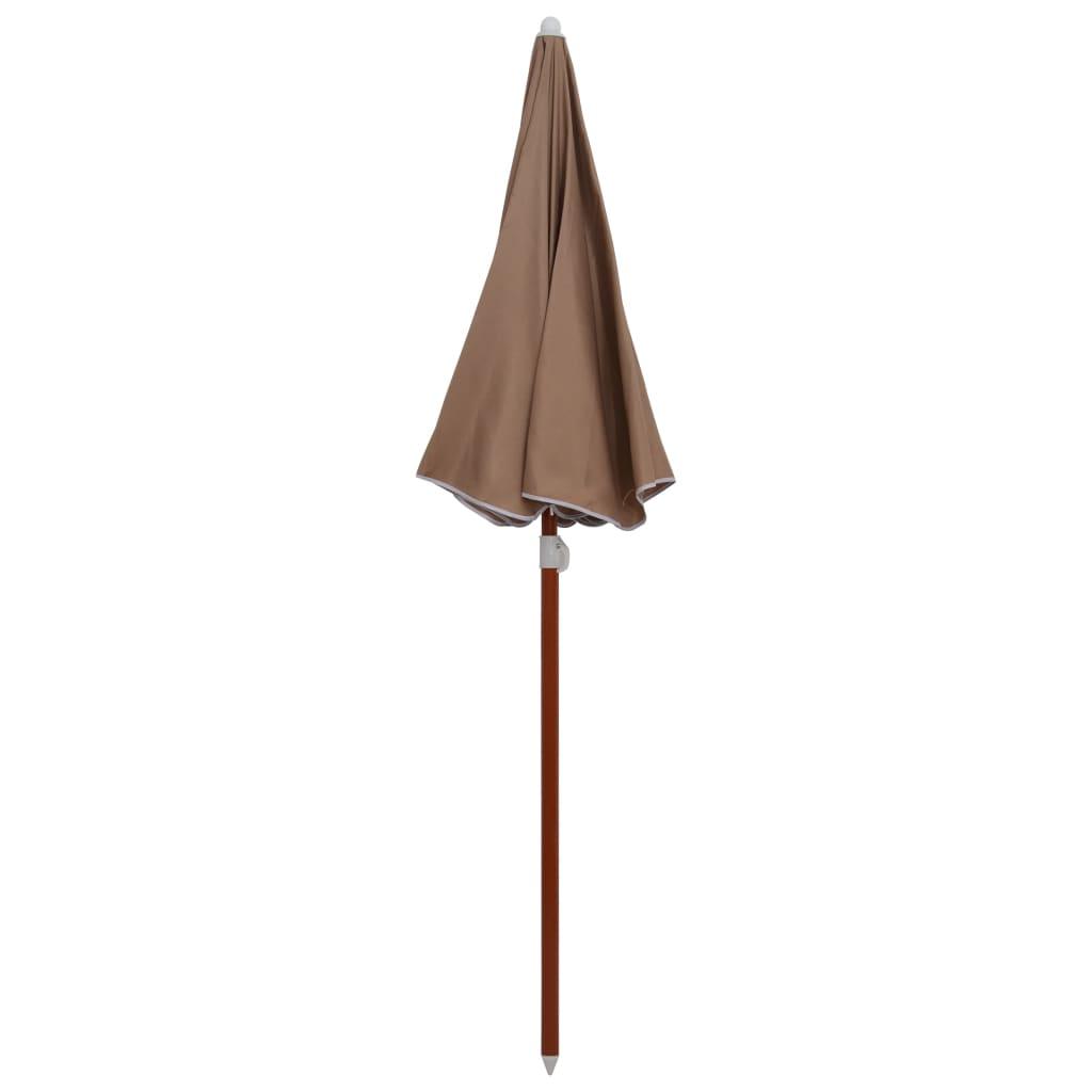 Parasol with Steel Pole 70.9" Taupe at Set Shop and Smile