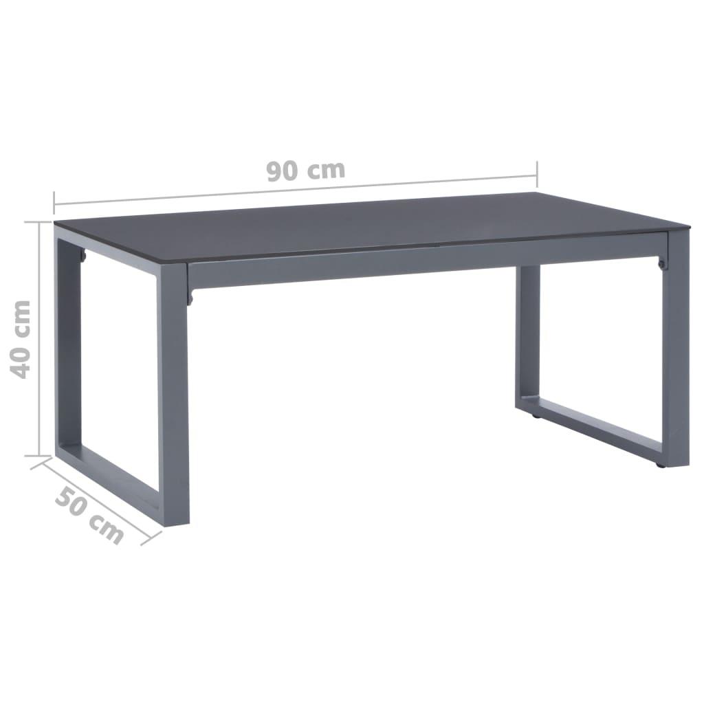 Coffee Table 35.4"x19.7"x15.7" Aluminum at Set Shop and Smile