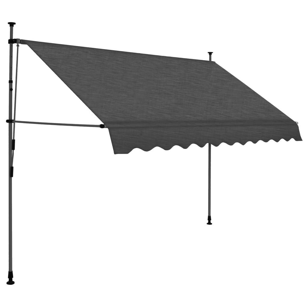 Manual Retractable Awning with LED 98.4" Anthracite at Set Shop and Smile
