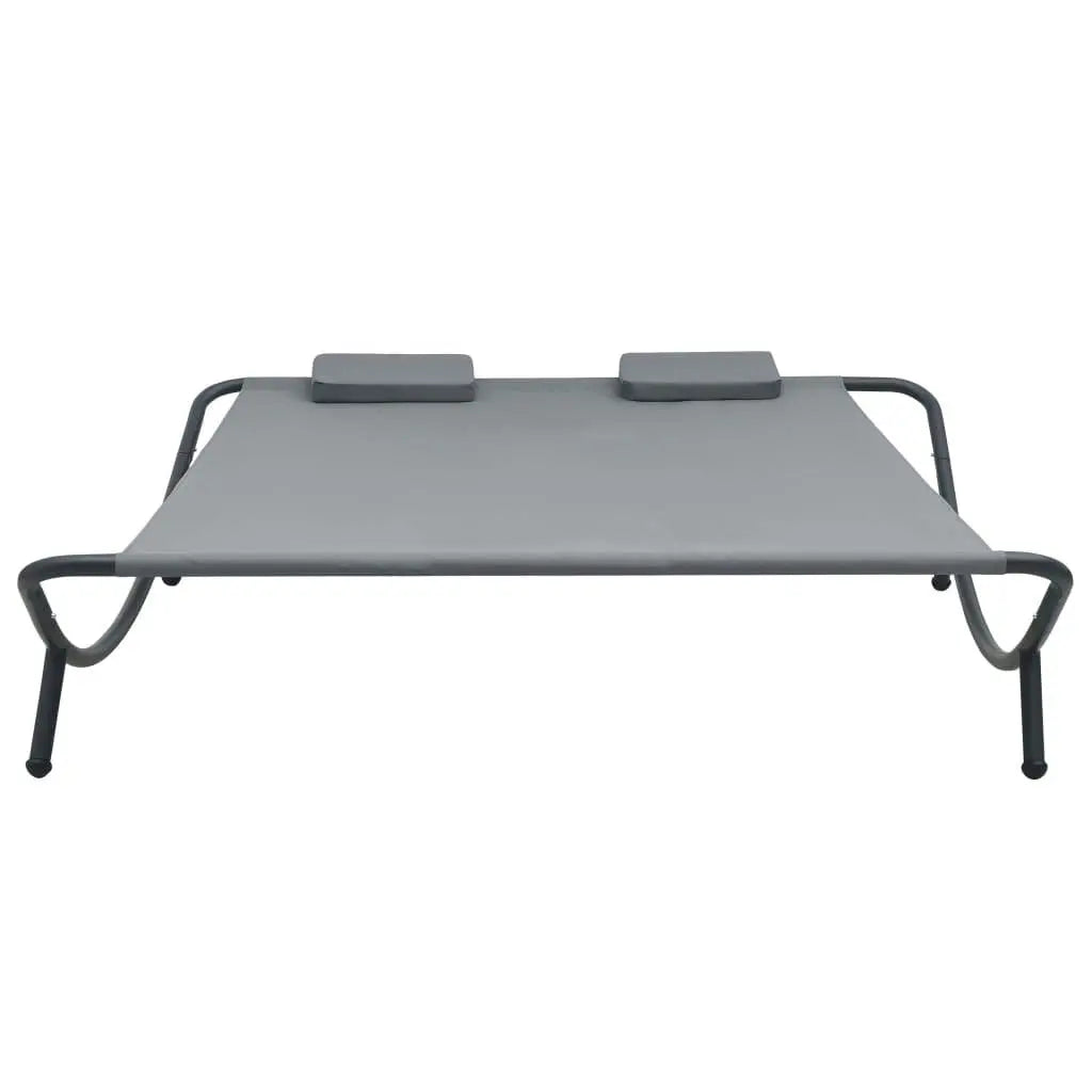 Patio Lounge Bed Fabric Anthracite at Set Shop and Smile