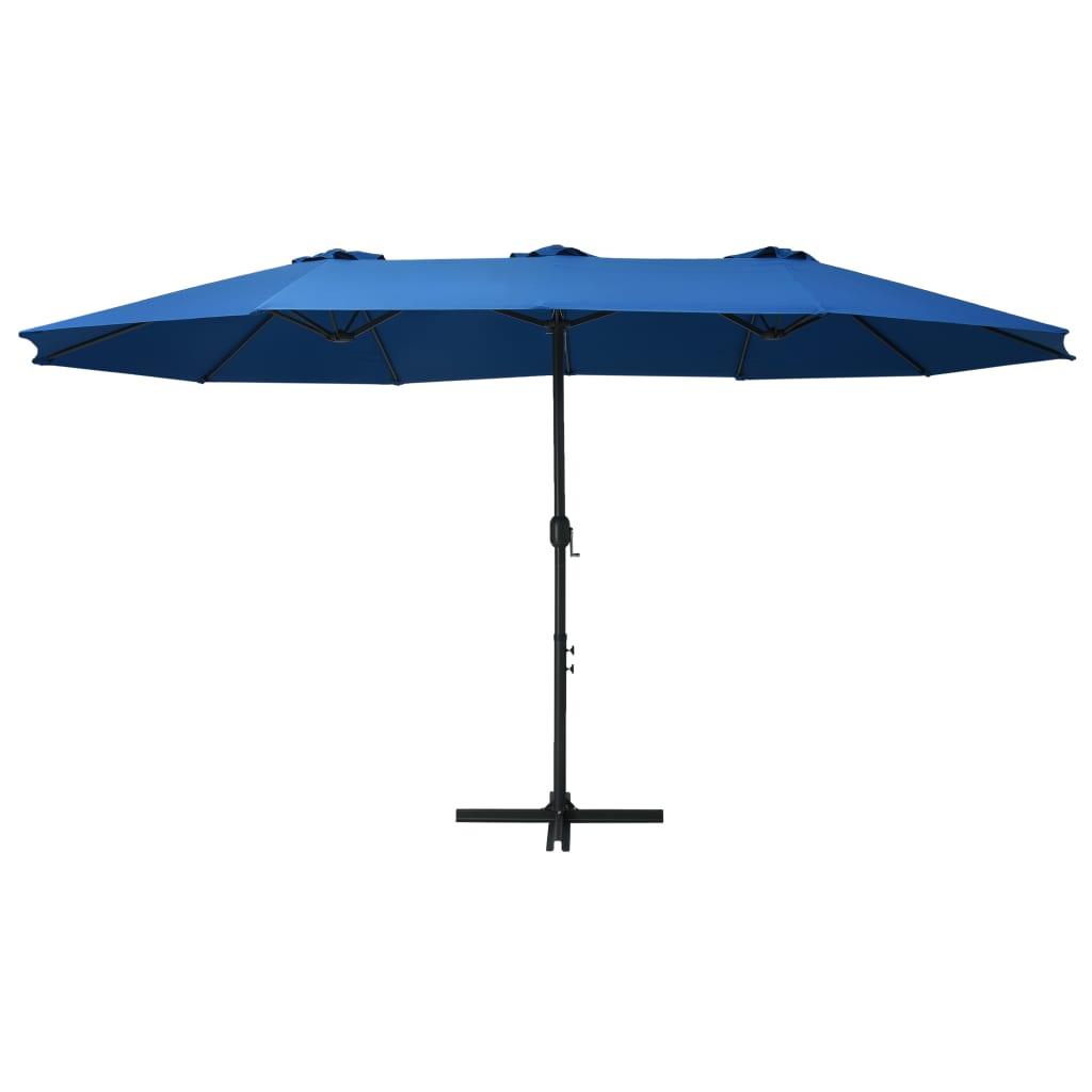 Outdoor Parasol with Aluminum Pole 181.1"x106.3" Blue at Set Shop and Smile