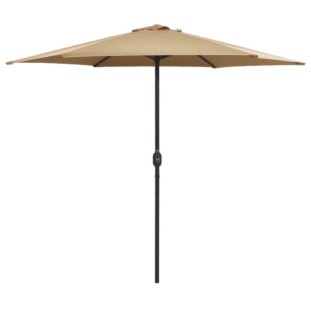 Outdoor Parasol with Aluminum Pole 106.3"x96.9" Taupe at Set Shop and Smile