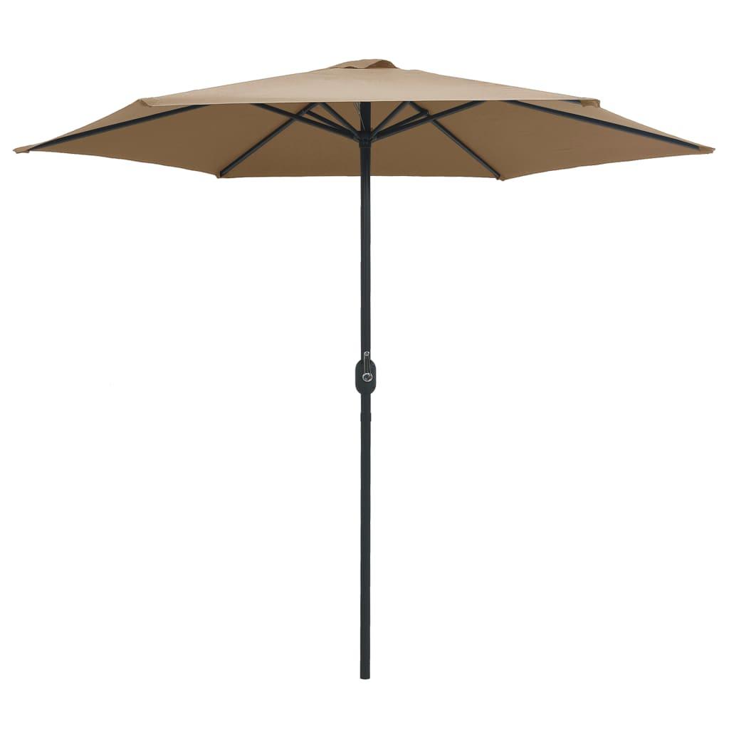 Outdoor Parasol with Aluminum Pole 106.3"x96.9" Taupe at Set Shop and Smile