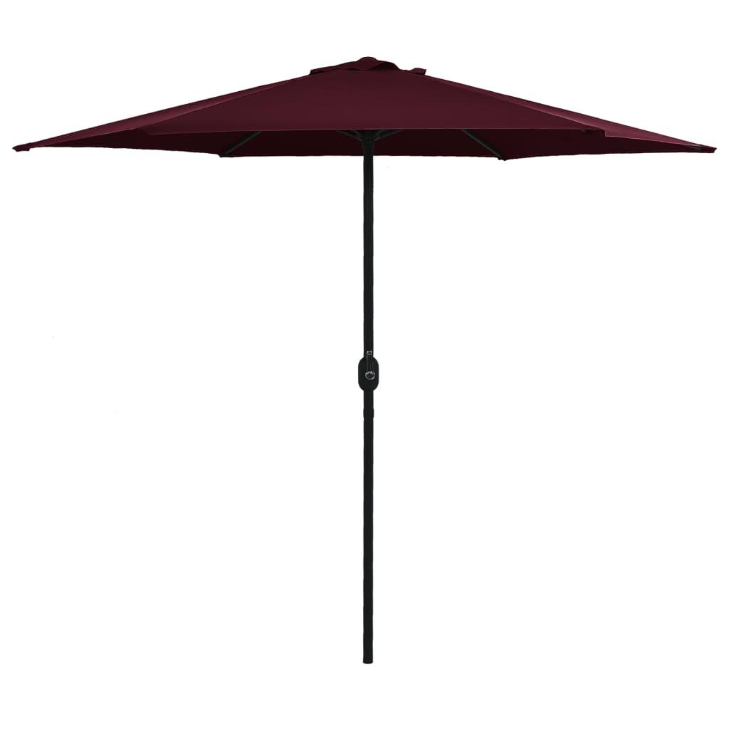 Outdoor Parasol with Aluminum Pole 106.3"x96.9" Bordeaux Red at Set Shop and Smile
