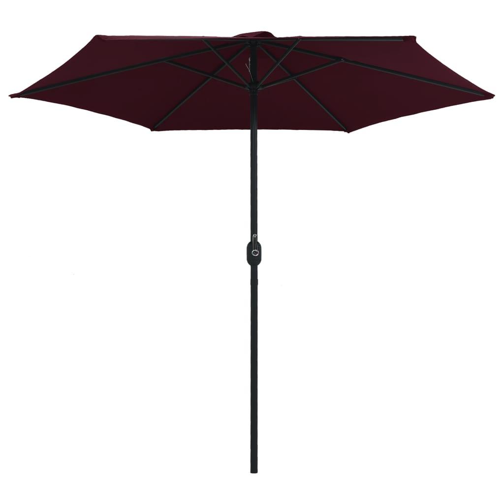 Outdoor Parasol with Aluminum Pole 106.3"x96.9" Bordeaux Red at Set Shop and Smile