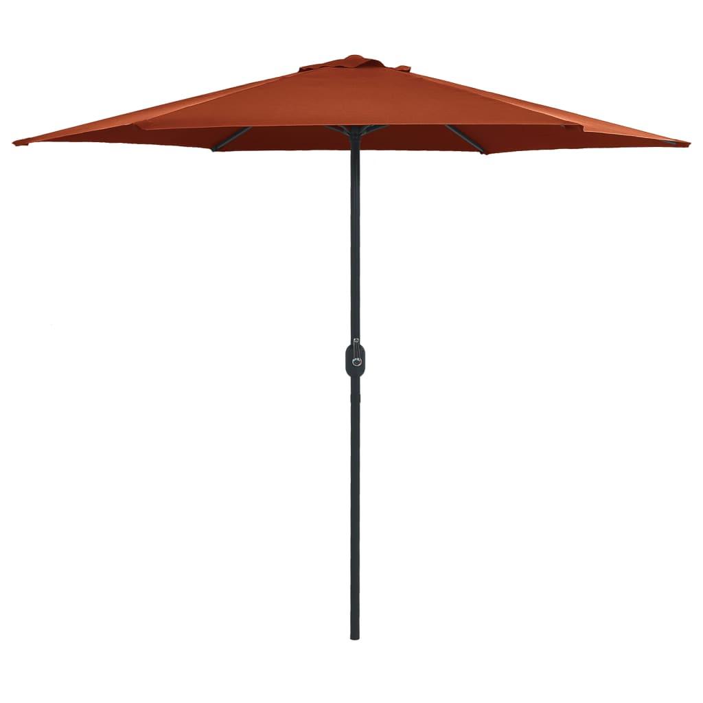 Outdoor Parasol with Aluminum Pole 106.3"x96.9" Terracotta at Set Shop and Smile