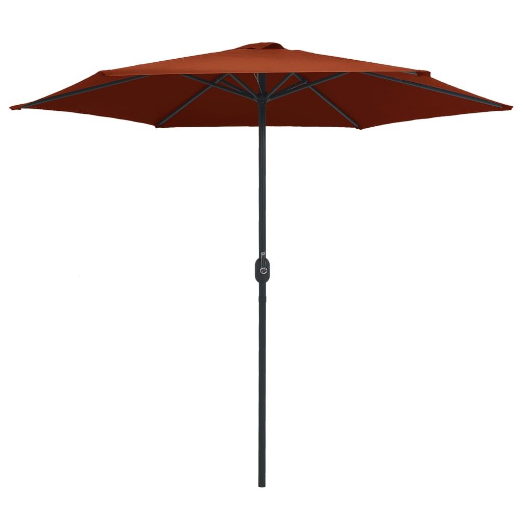 Outdoor Parasol with Aluminum Pole 106.3"x96.9" Terracotta at Set Shop and Smile