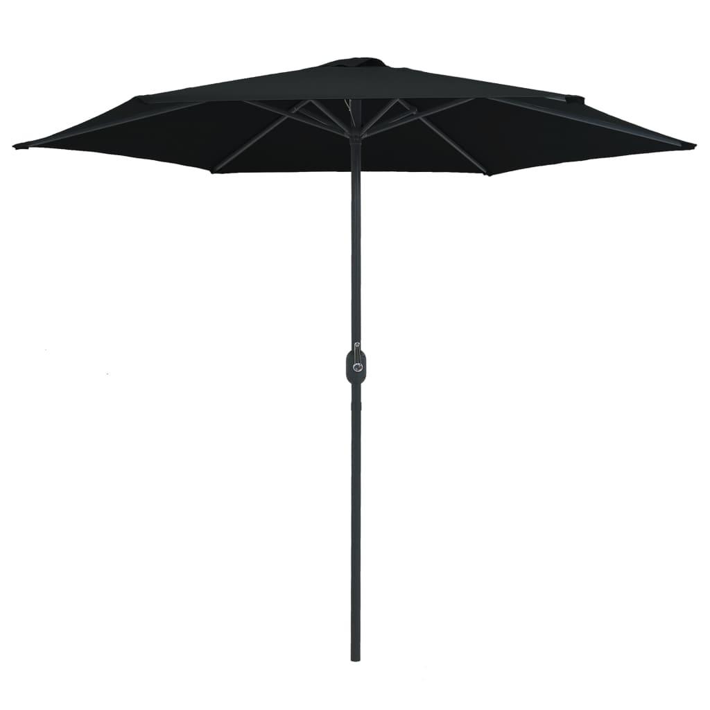 Outdoor Parasol with Aluminum Pole 106.3"x96.9" Black at Set Shop and Smile