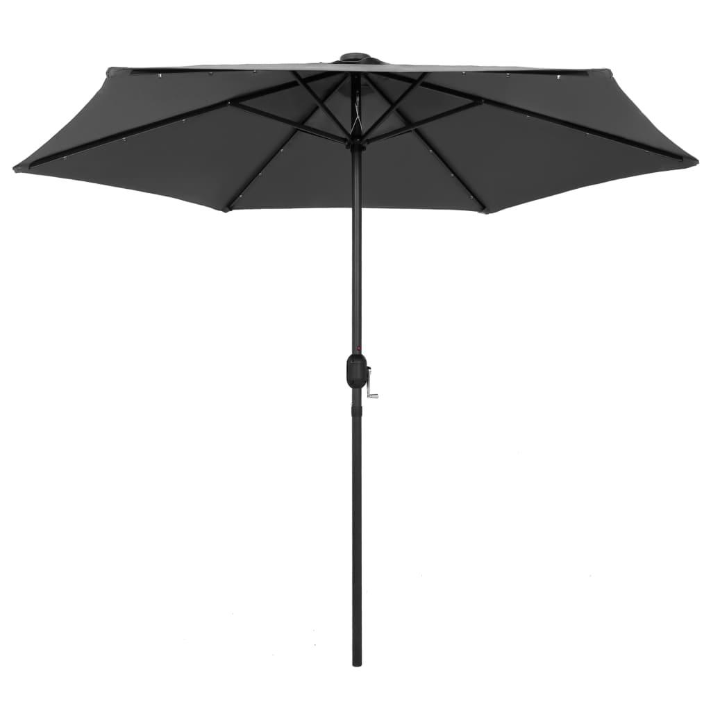 Parasol with LED Lights and Aluminum Pole 106.3" Anthracite at Set Shop and Smile