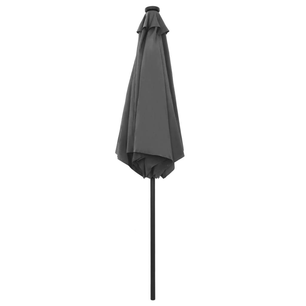 Parasol with LED Lights and Aluminum Pole 106.3" Anthracite at Set Shop and Smile