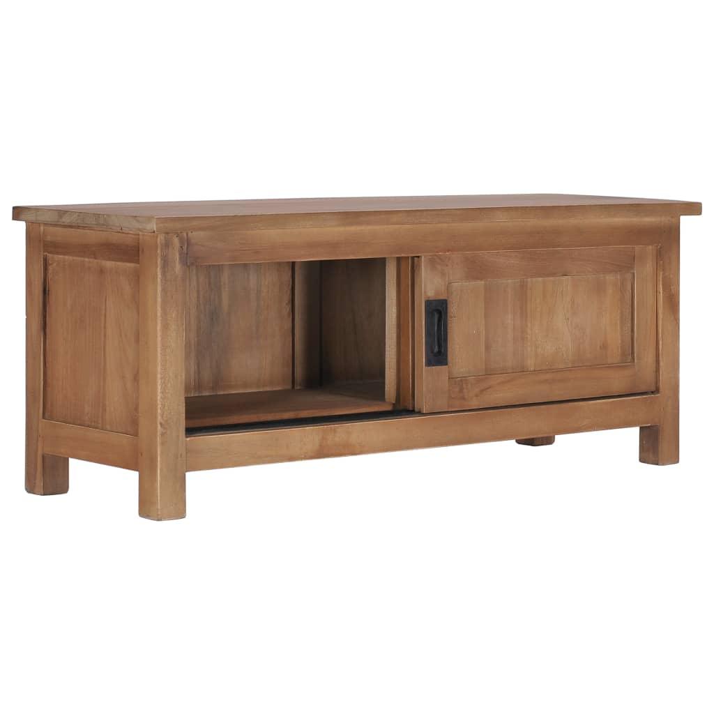 TV Cabinet 35.4"x11.8"x13.8" Solid Teak Wood at Set Shop and Smile