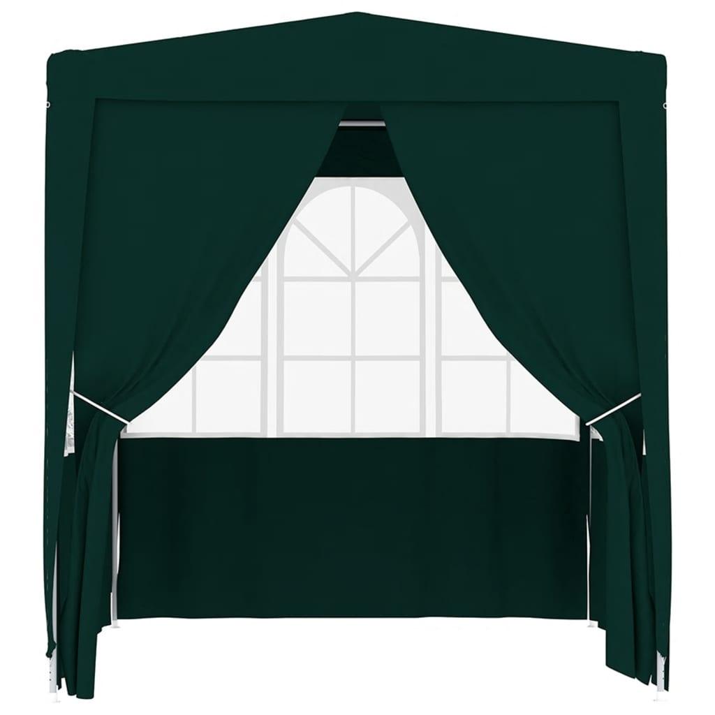 Professional Party Tent with Side Walls 8.2'x8.2' Green 0.3 oz/ft² at Set Shop and Smile