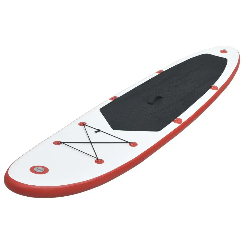 Stand Up Paddle Board Set SUP Surfboard Inflatable Red and White at Set Shop and Smile