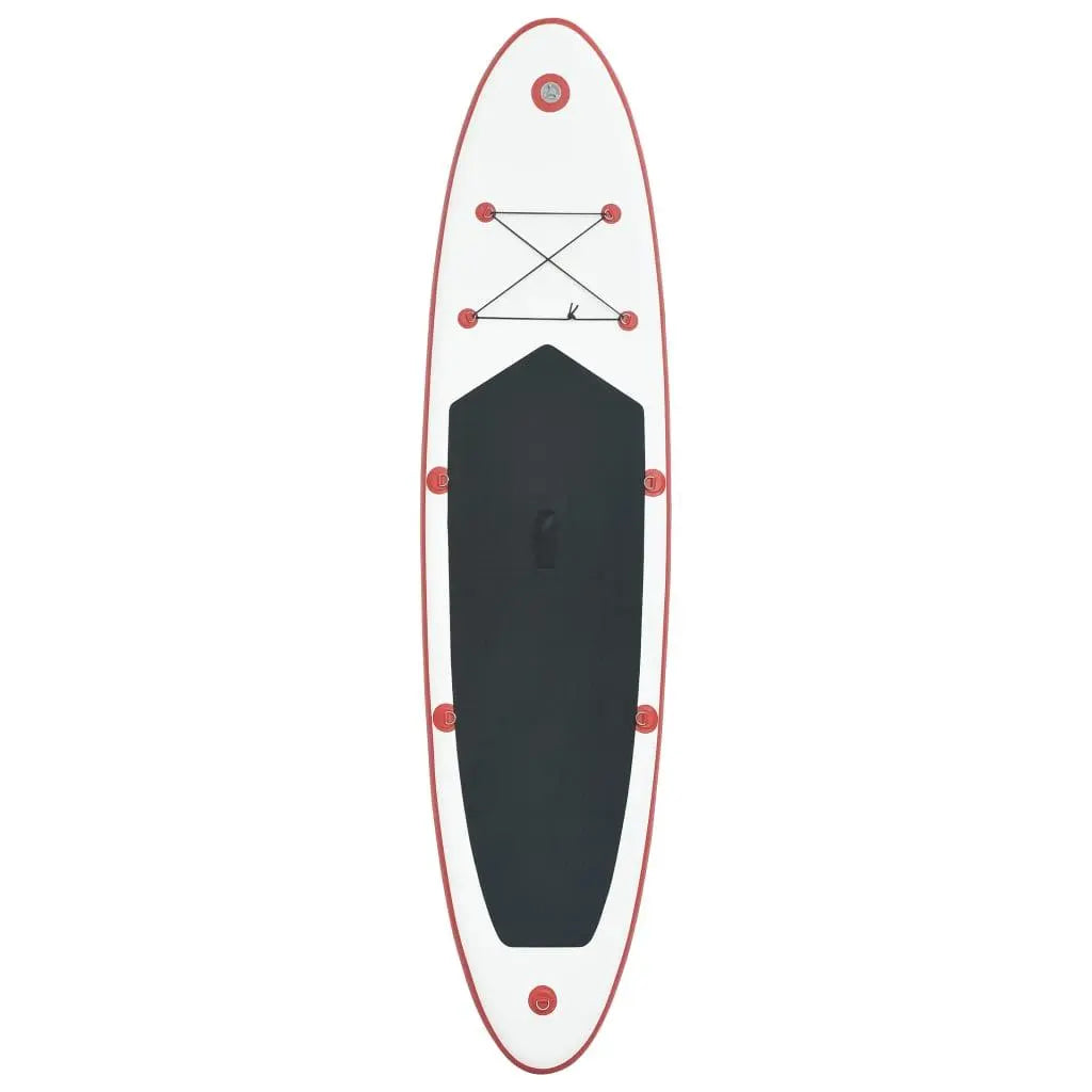 Stand Up Paddle Board Set SUP Surfboard Inflatable Red and White at Set Shop and Smile