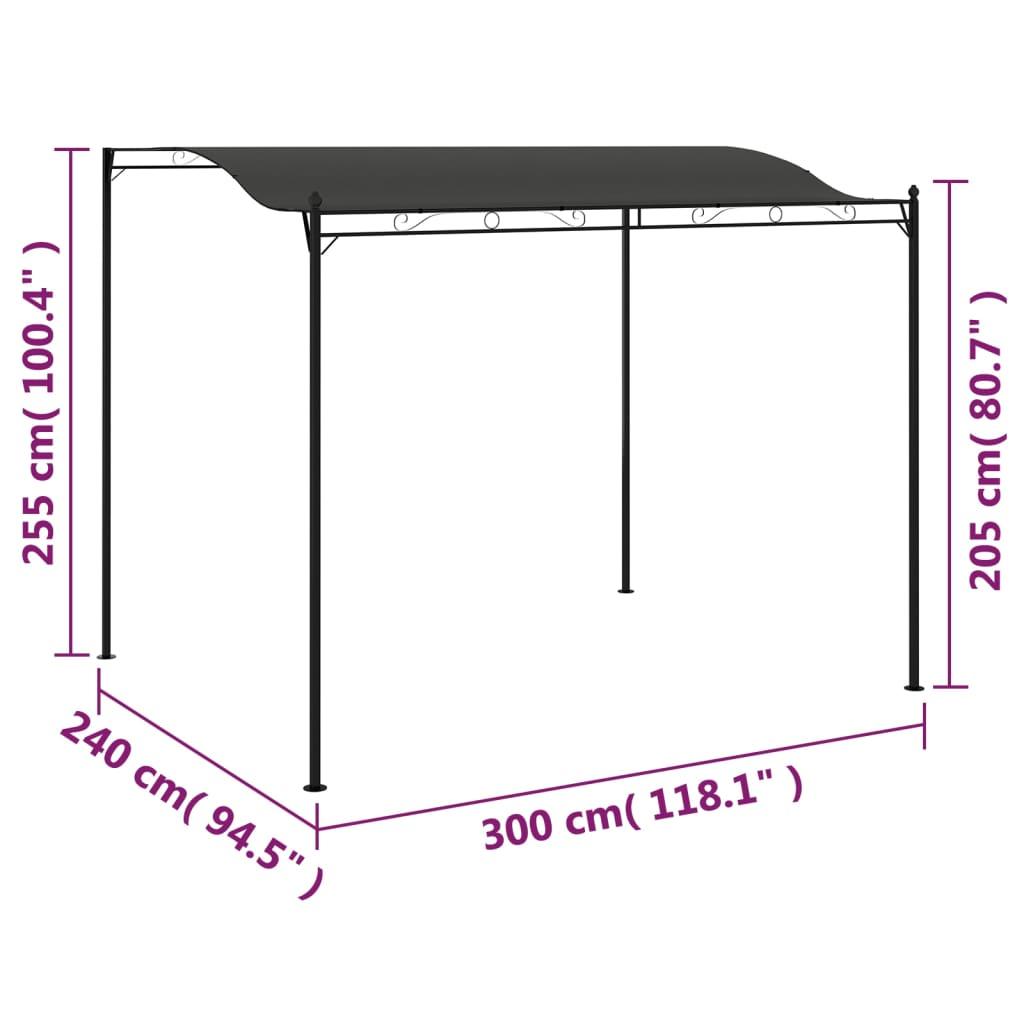 Sunshade Awning 9.8'x7.9' Anthracite at Set Shop and Smile