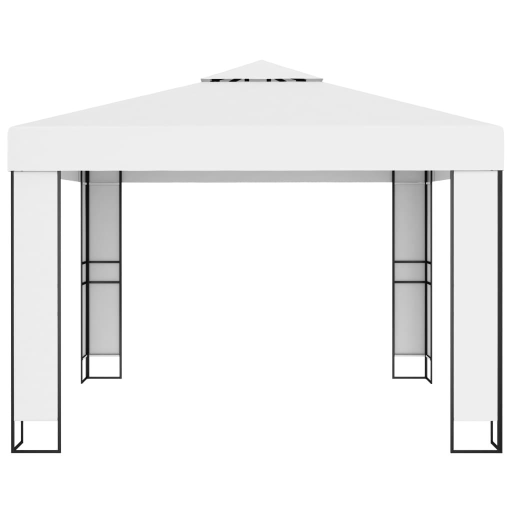 Gazebo with Double Roof 9.8'x9.8' White at Set Shop and Smile