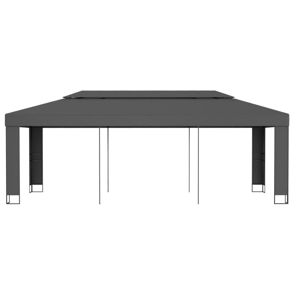 Gazebo with Double Roof 9.8'x19.6' Anthracite at Set Shop and Smile