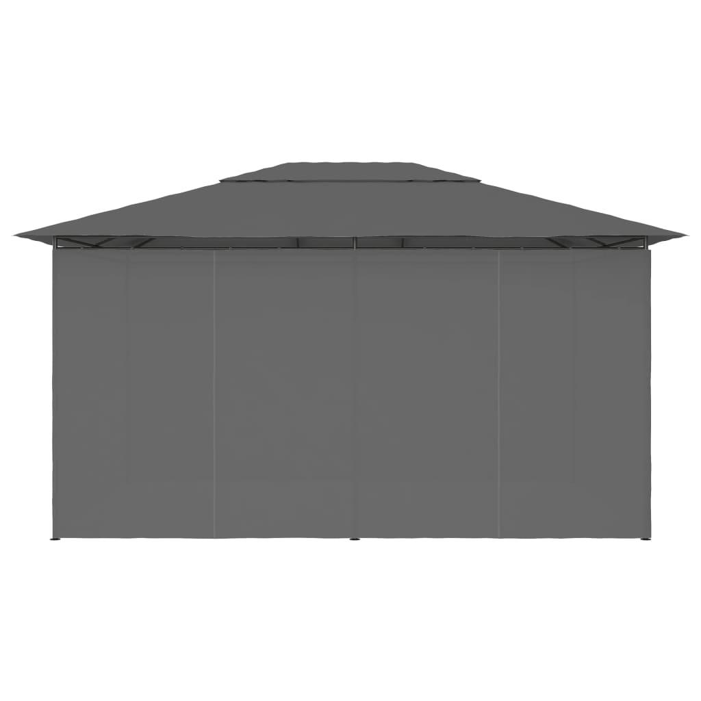 Garden Marquee with Curtains 157.4"x118.1" Anthracite at Set Shop and Smile