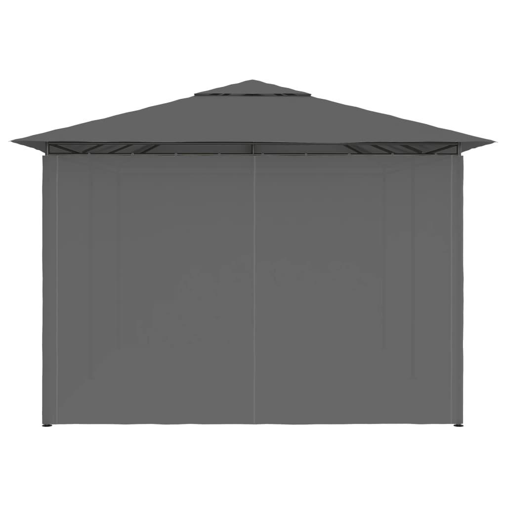 Garden Marquee with Curtains 157.4"x118.1" Anthracite at Set Shop and Smile