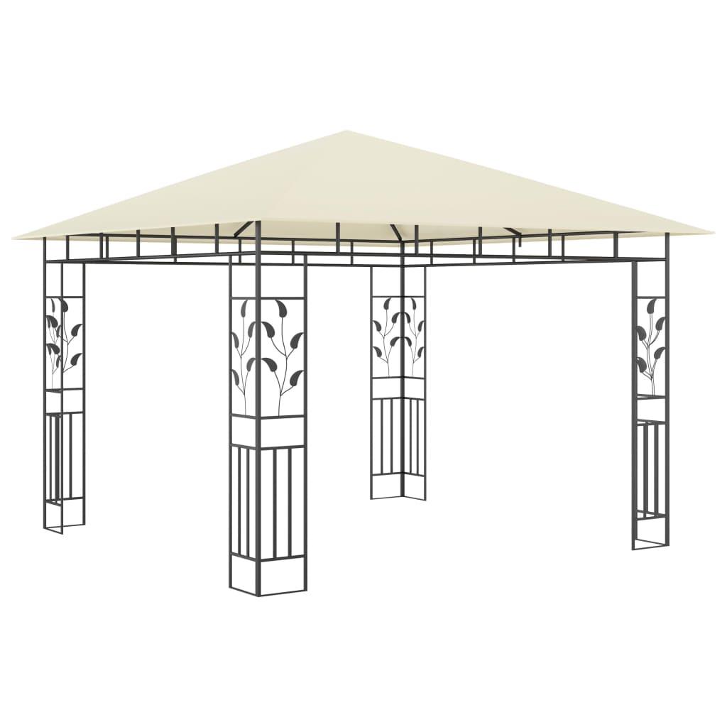 Gazebo with Mosquito Net 9.8'x9.8'x9' Cream 0.6 oz/ft² at Set Shop and Smile